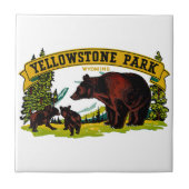 Yellowstone Park Fliese (Vorderseite)