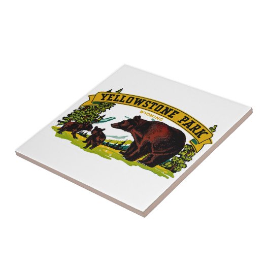 Yellowstone Park Fliese (Seite)