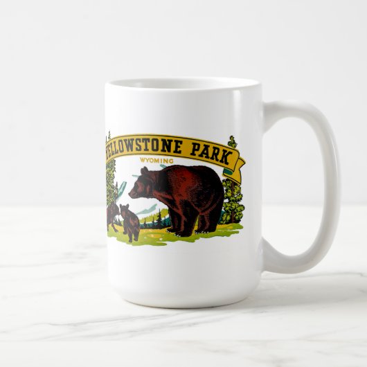 Yellowstone-Park Kaffeetasse (Rechts)