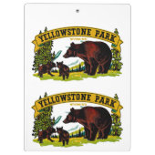 Yellowstone-Park Klemmbrett (Rückseite)