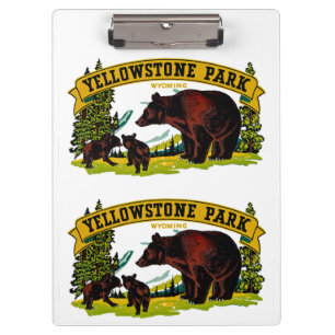 Yellowstone-Park Klemmbrett