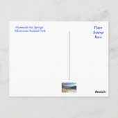 Yellowstone Park Mammov Hot Springs Post Card Postkarte (Rückseite)