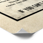 Yellowstone Park Notice Humour Bear 1959 Poster (Ecke)