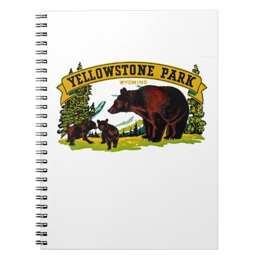 Yellowstone Park Notizblock (Vorderseite)