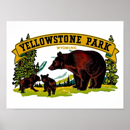 Yellowstone Park Poster (Vorne)