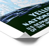 "Yellowstone Park" Vintages WPA-Poster Poster (Ecke)