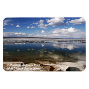 YELLOWSTONE-PARK, WESTdaumen-GEYSIR-BECKEN (2) Magnet