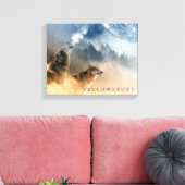 Yellowstone Park Wolves Leinwand Art (Insitu (Wohnzimmer))
