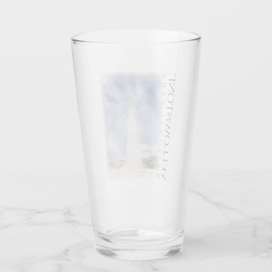 Yellowstone Pint Glass, altes, feines Tumbler (Rückseite)