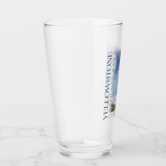 Yellowstone Pint Glass, altes, feines Tumbler (Rechts)