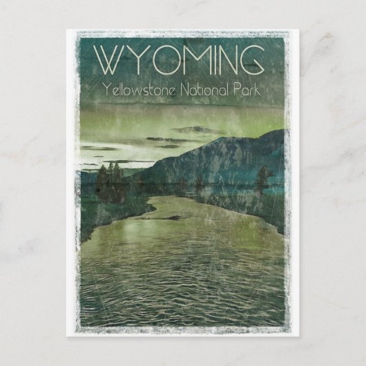 Yellowstone-Plakat Postkarte (Vorderseite)
