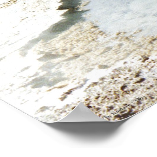 Yellowstone Pool Print Poster (Ecke)