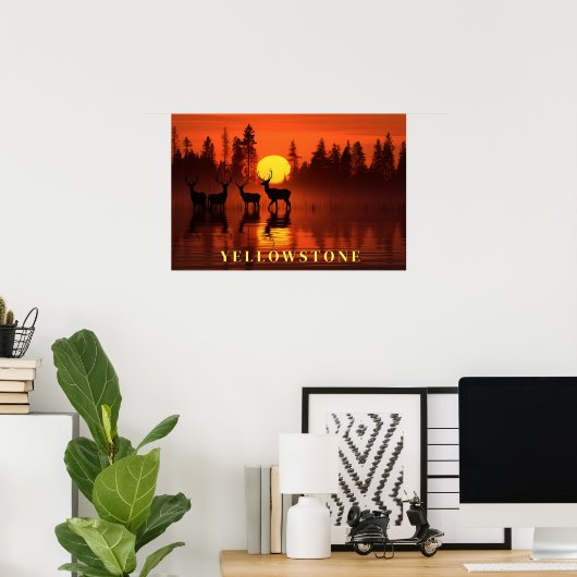 Yellowstone Poster Art (Heimbüro)