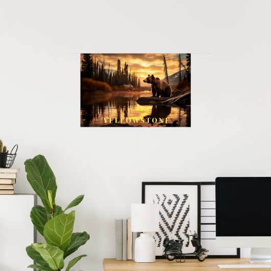 Yellowstone Poster Art (Heimbüro)