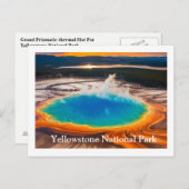 Yellowstone Postkarte (Vorne/Hinten)