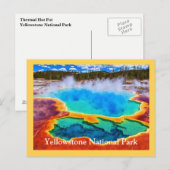 Yellowstone Postkarte (Vorne/Hinten)