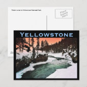 Yellowstone Postkarte (Vorne/Hinten)