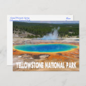 Yellowstone Prismatic Spring Wyoming, USA Postkarte (Vorne/Hinten)