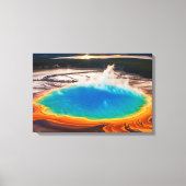 Yellowstone Prismatisch Thermal Hot Pot Leinwand A (Vorderseite)