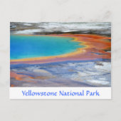 Yellowstone Prismatischer Frühlingsschwund Postkar Postkarte (Vorderseite)