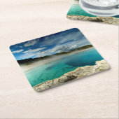 Yellowstone Rechteckiger Pappuntersetzer (angewinkelt)