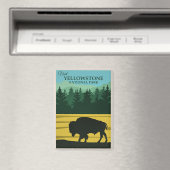 Yellowstone-Reiseposter Magnet (In Situ (Geschirrspüler))
