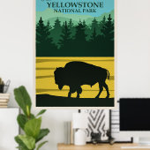 Yellowstone-Reiseposter Poster (Heimbüro)