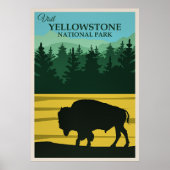 Yellowstone-Reiseposter Poster (Vorne)