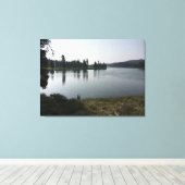 Yellowstone River Bend Canvas Print Leinwanddruck (Insitu (Holzboden))