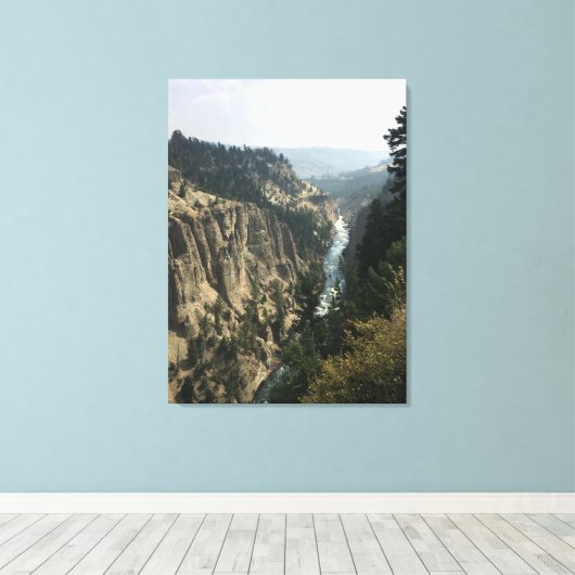 Yellowstone River Canvas Print Leinwanddruck (Insitu (Holzboden))