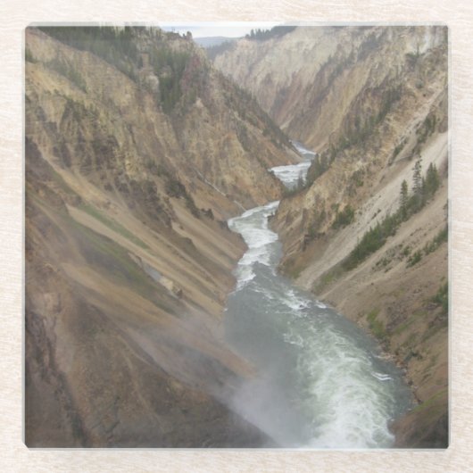 Yellowstone River Glasuntersetzer (Vorderseite)