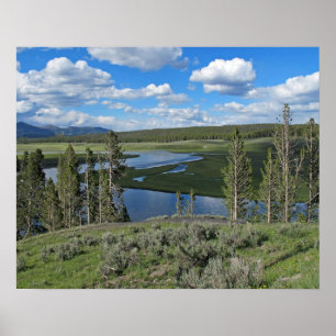 Yellowstone River Landschaftlich View Poster