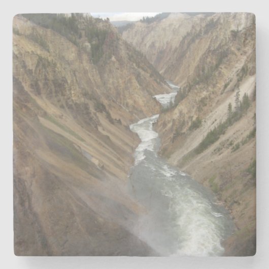 Yellowstone River Steinuntersetzer (Vorderseite)