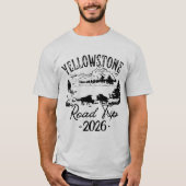 Yellowstone Road Trip 2026 Family Vacation Shirt (Vorderseite)
