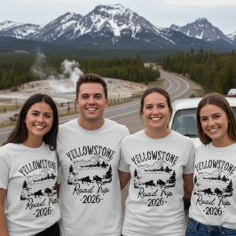 Yellowstone Road Trip 2026 Family Vacation Shirt