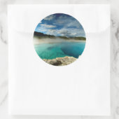 Yellowstone Runder Aufkleber (Tasche)