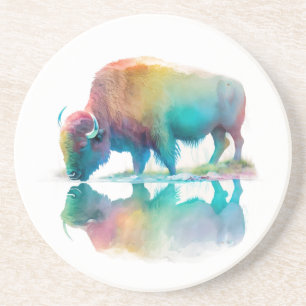 Yellowstone Sandstone Untersetzer Bison