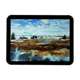 Yellowstone See im Winter Card Magnet