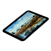 Yellowstone See im Winter Card Magnet (Linke Seite)