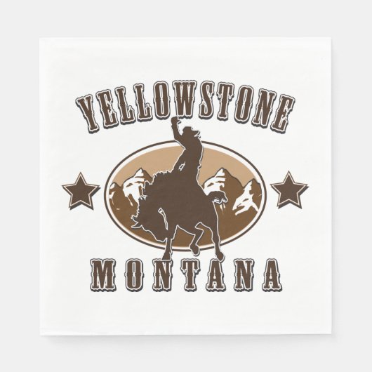 Yellowstone Serviette (Vorderseite)