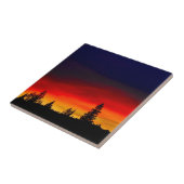 Yellowstone-Sonnenuntergang Fliese (Seite)