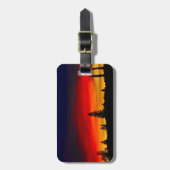 Yellowstone-Sonnenuntergang Gepäckanhänger (Vorderseite vertikal)