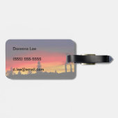 Yellowstone-Sonnenuntergang Gepäckanhänger (Rückseite horizontal)