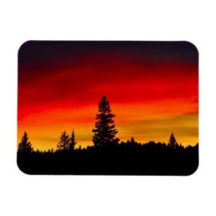 Yellowstone-Sonnenuntergang Magnet