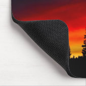 Yellowstone-Sonnenuntergang Mousepad (Ecke)
