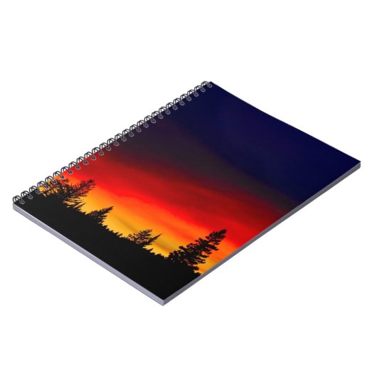 Yellowstone-Sonnenuntergang Notizblock (Linke Seite)