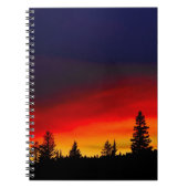 Yellowstone-Sonnenuntergang Notizblock (Vorderseite)