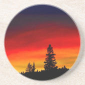 Yellowstone-Sonnenuntergang Sandstein Untersetzer (Vorne)
