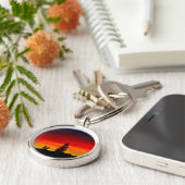 Yellowstone-Sonnenuntergang Schlüsselanhänger (Seite)