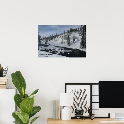 Yellowstone Stream Poster (Heimbüro)